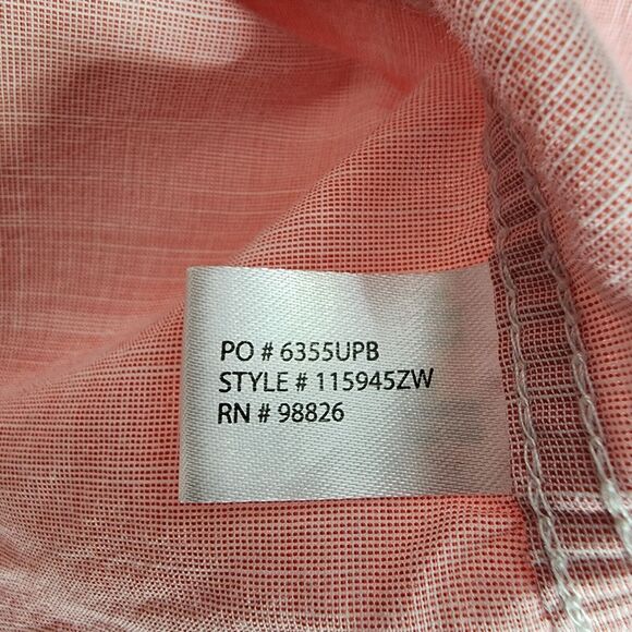 US Polo Assn Mens Shirt Large Slub Woven Barbiecore Pink Short Sleeve Button Up - Picture 8 of 9